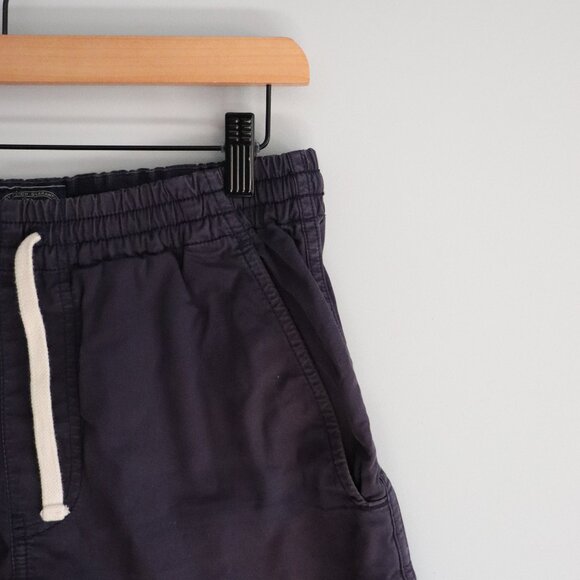 J. Crew Mens Blue S Cotton Dock Pull On Flat Front Elastic Comfy Outdoor Shorts - Picture 4 of 9